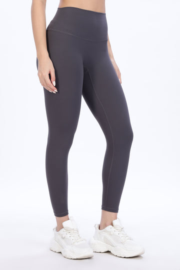Grijze, duurzame legging met hoge taille
