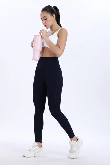Dark Blue High Waist Luxe Leggings