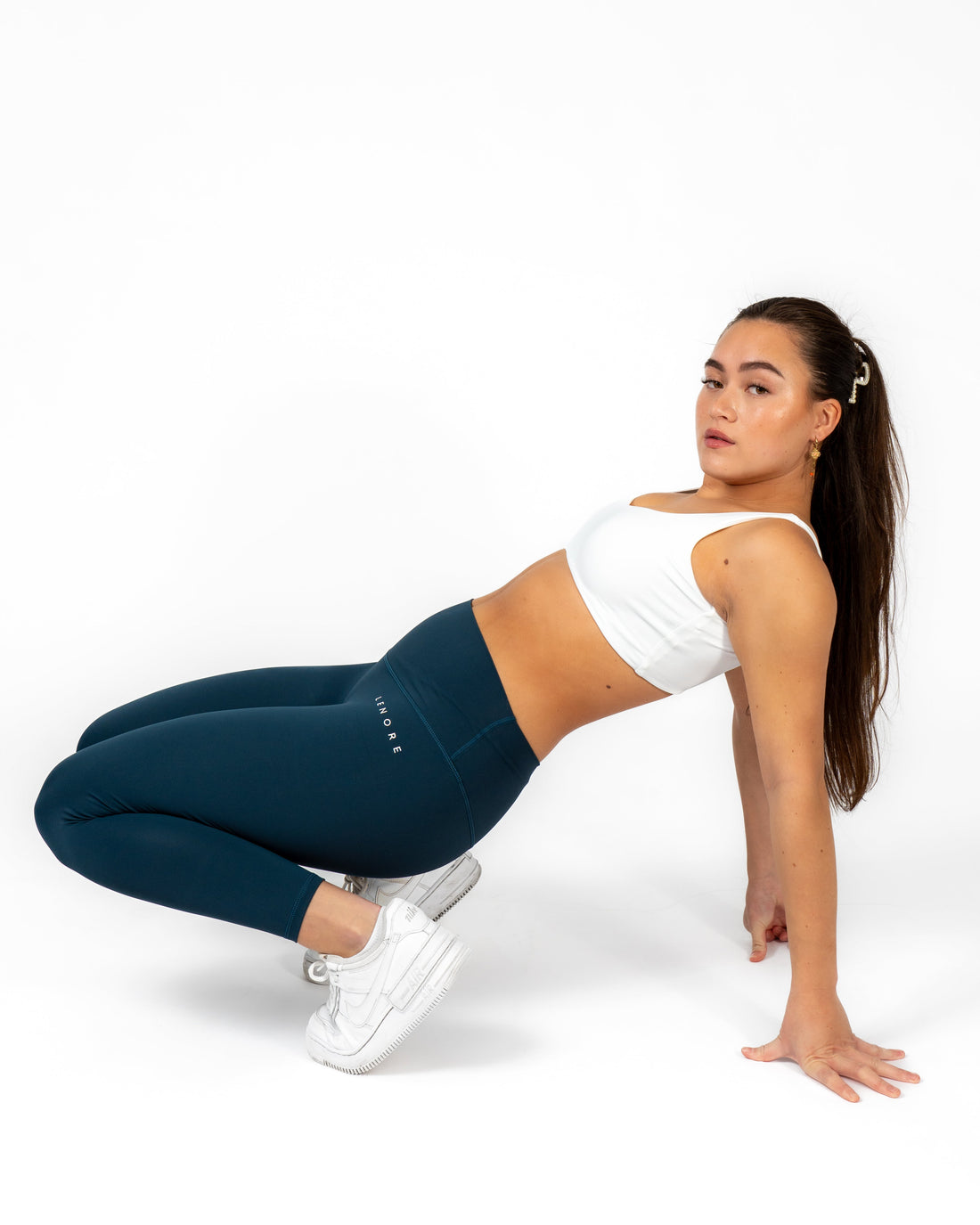 Blue Enduring High Waist Leggings